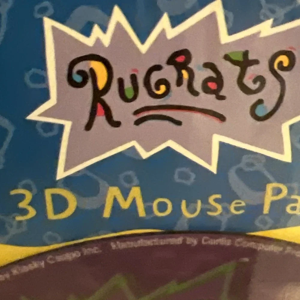 Vintage 1997 Rugrats 3D Lenticular Bubbles Computer Mouse Pad Nickelodeon‎ NEW